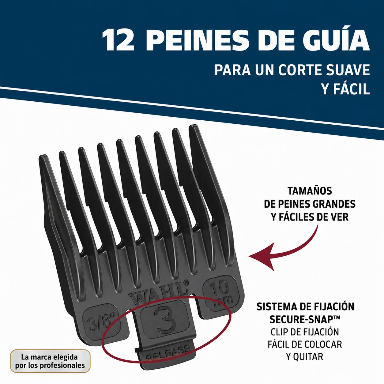 Wahl Chrome Pro , Kit Cortapelos con Cable para Hombre O Mujer, Negro/cromo - 9670-1201