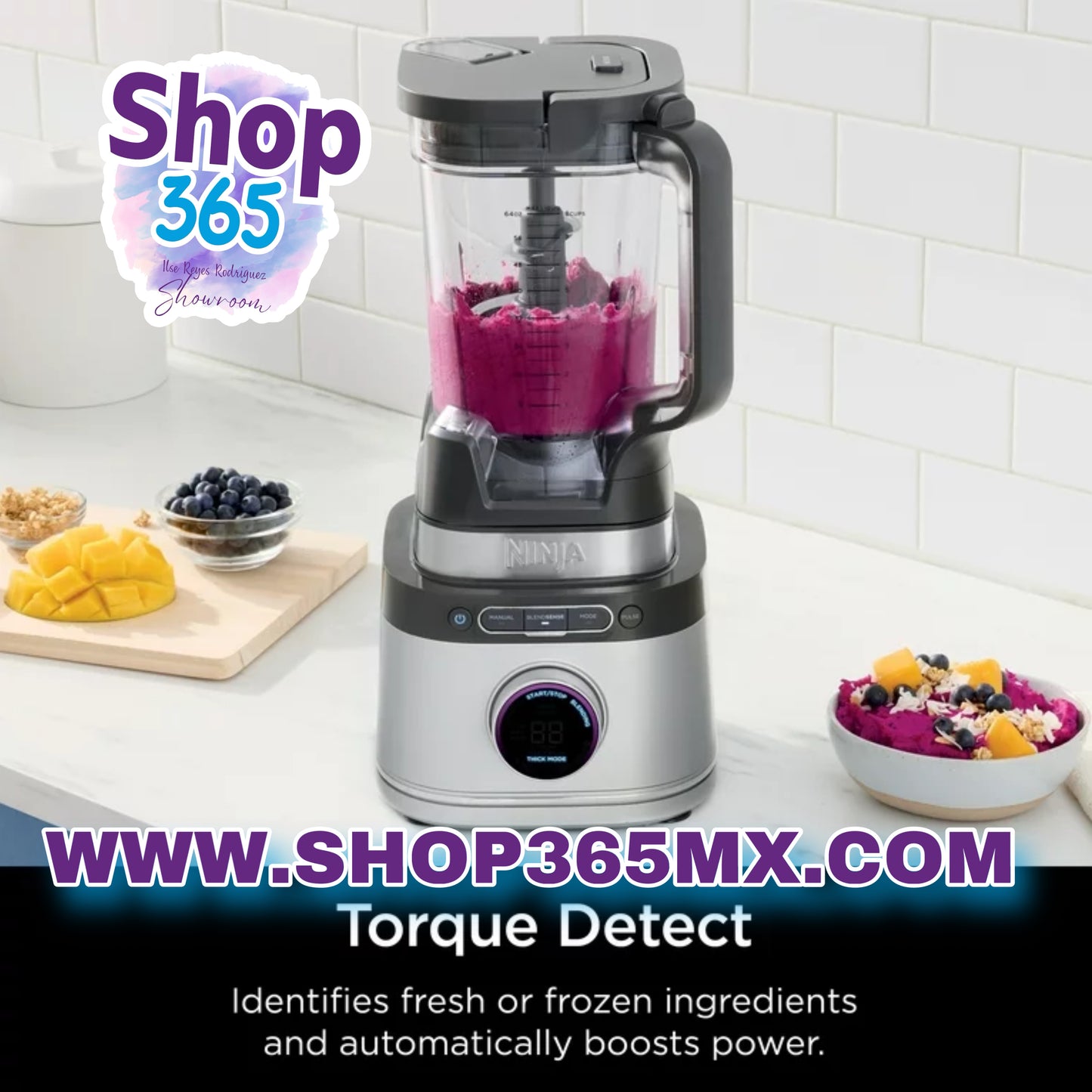 Ninja Detect Kitchen System Power Blender + Procesador tecnología Blendsense TB400 1700W