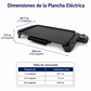 Mainstays Plancha negra de 20" apta para lavavajillas con control de temperatura ajustable
