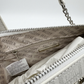 STEVE MADDEN BLEXI TOP ZIP CROSSBODY WHITE/SILVER