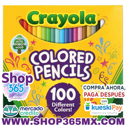 Set de lápices de colores crayola, 100 colores, niña principiante