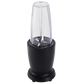 Mainstays Juego de Batidora de 10 Piezas, Negro, 300 W, con 3 Frascos (10 Oz, 16 Oz, 18 Oz), 2 Tapas para Beber, Hoja de Acero Inoxidable