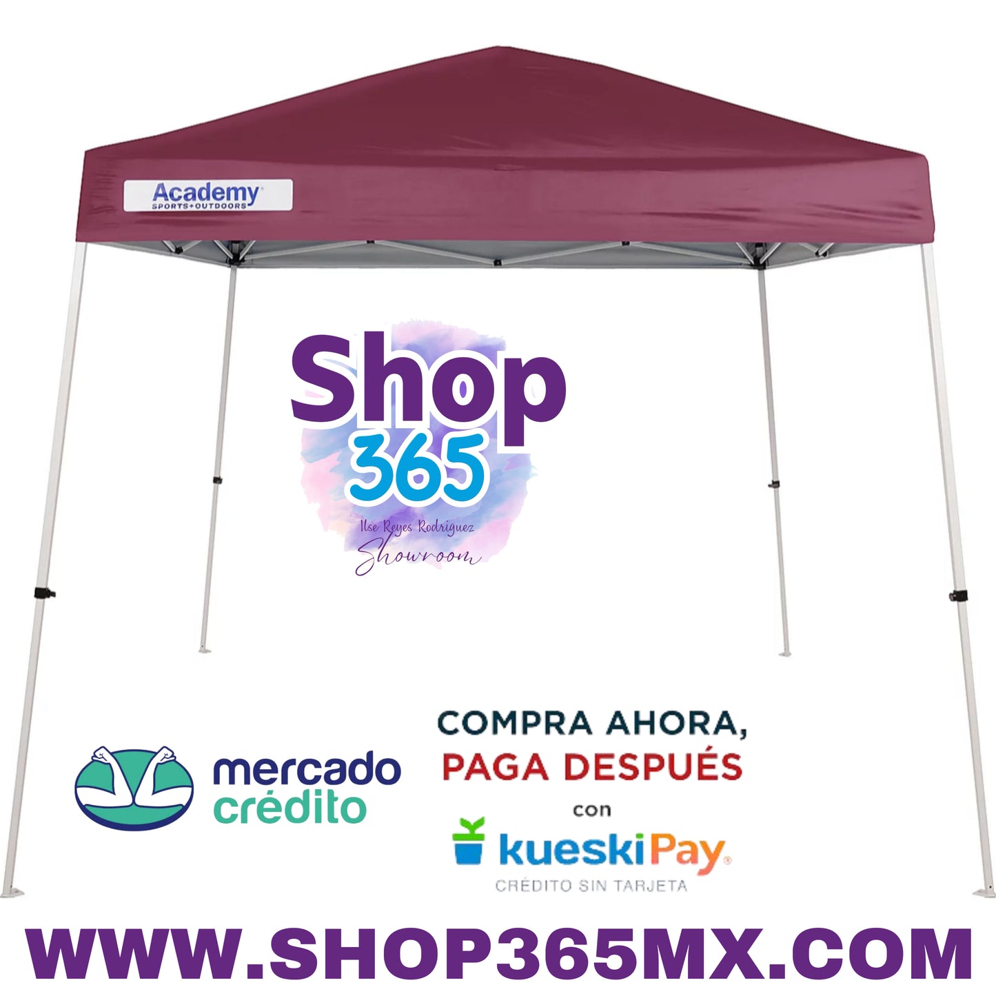 El toldo con patas inclinadas Easy Shade de 3 m x 3 m de Academy Sports + Outdoors