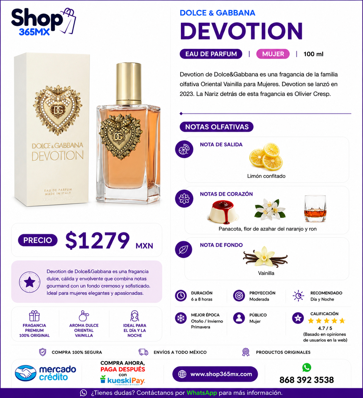DOLCE & GABBANA Devotion EDP M 100ML