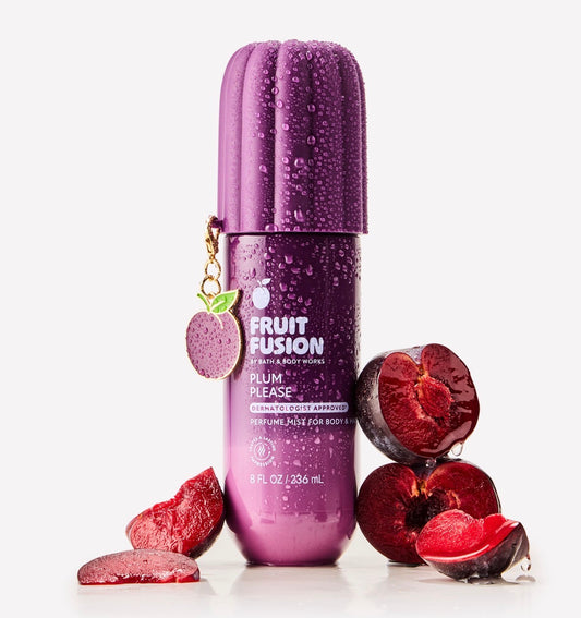 Bath & Body Works Fruit Fusion Plum Please Perfume Mist para Cuerpo y Cabello 236 ml