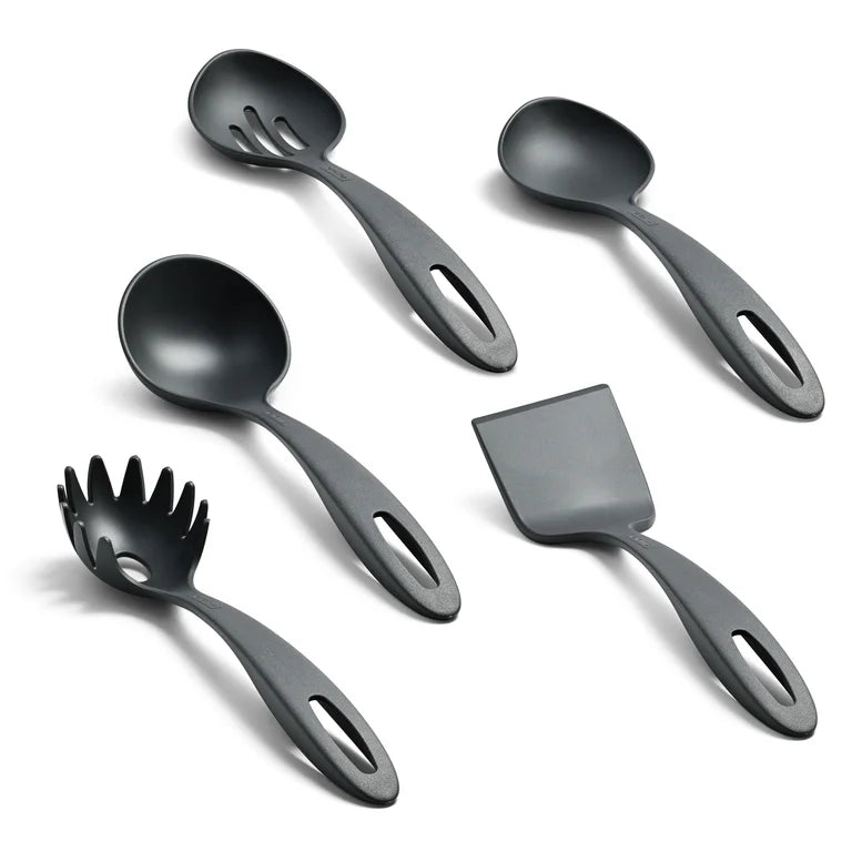 Tramontina Primaware Juego de Utensilios de Cocina Antiadherentes de 18 Piezas, Asfalto