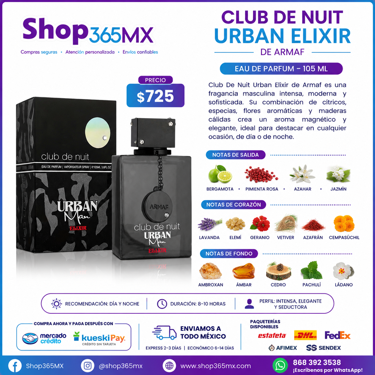 ARMAF Club de Nuit Urban Man Elixir H EDP 105ML