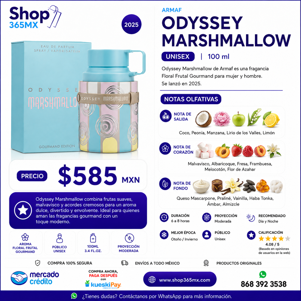 ARMAF Odyssey Marshmallow EDP M 100ML