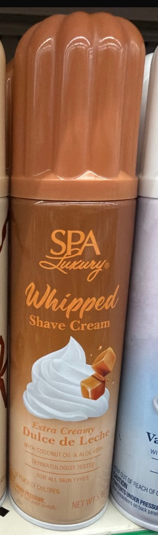 Spa Luxury extra creamy dulce de leche Whipped Shave Cream