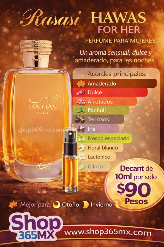 Rasasi Hawas For Her 10ML M Decant