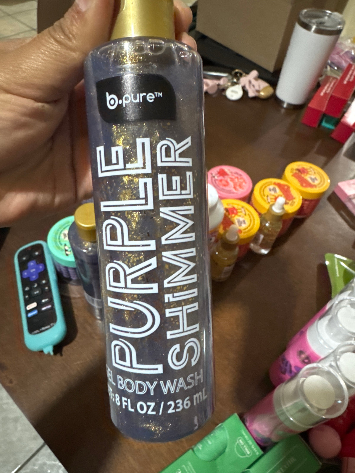 BPure purple Shimmer Gel Body Wash