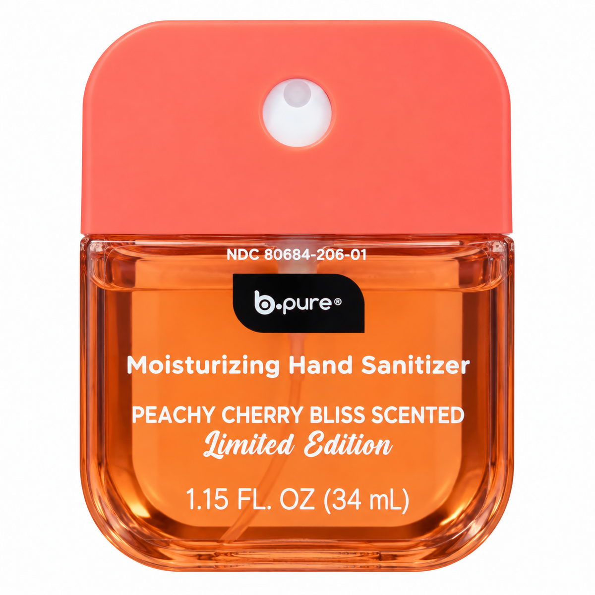 b.pure Antibacterial Hidratante en Spray Peachy Cherry Bliss 34 ml – Edición Limitada