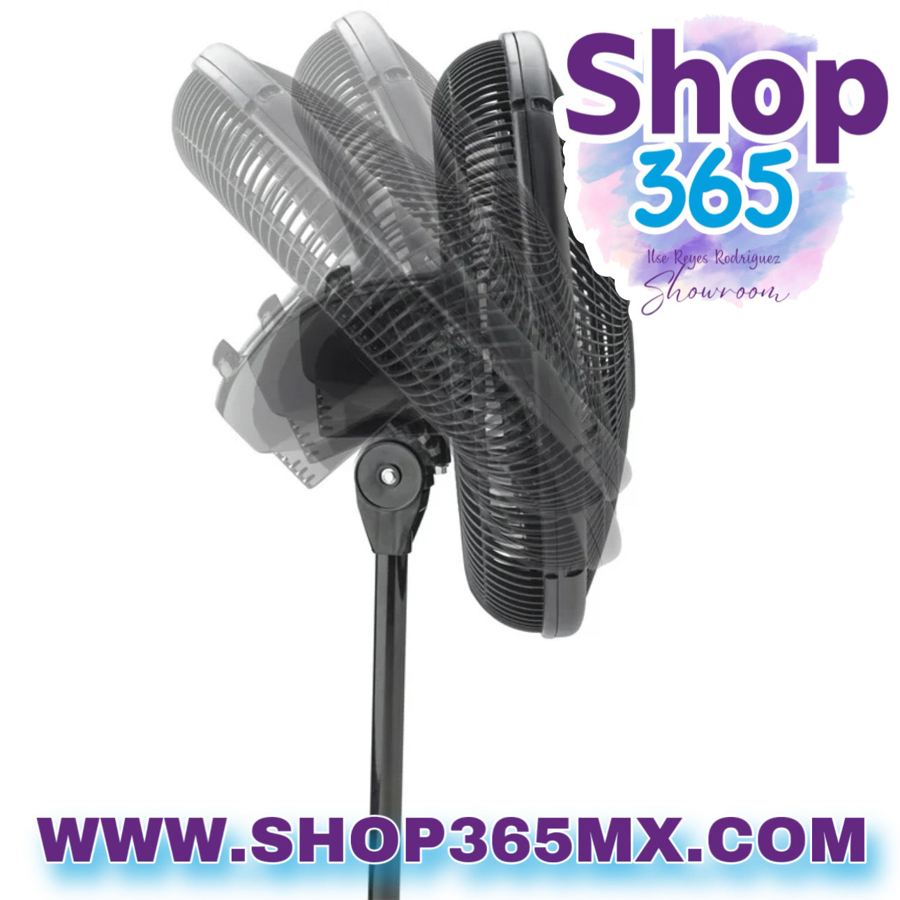 Lasko Ventilador de pedestal ajustable oscilante de 16" con 3 velocidades, 47" H, negro, S16500, nuevo