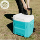 Igloo Hielera Rígida de 16 QT Laguna con Ruedas, Azul Aqua