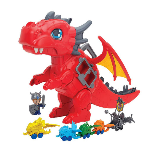 Kid Connection Dragon Juego de Portacoches, 21 Piezas