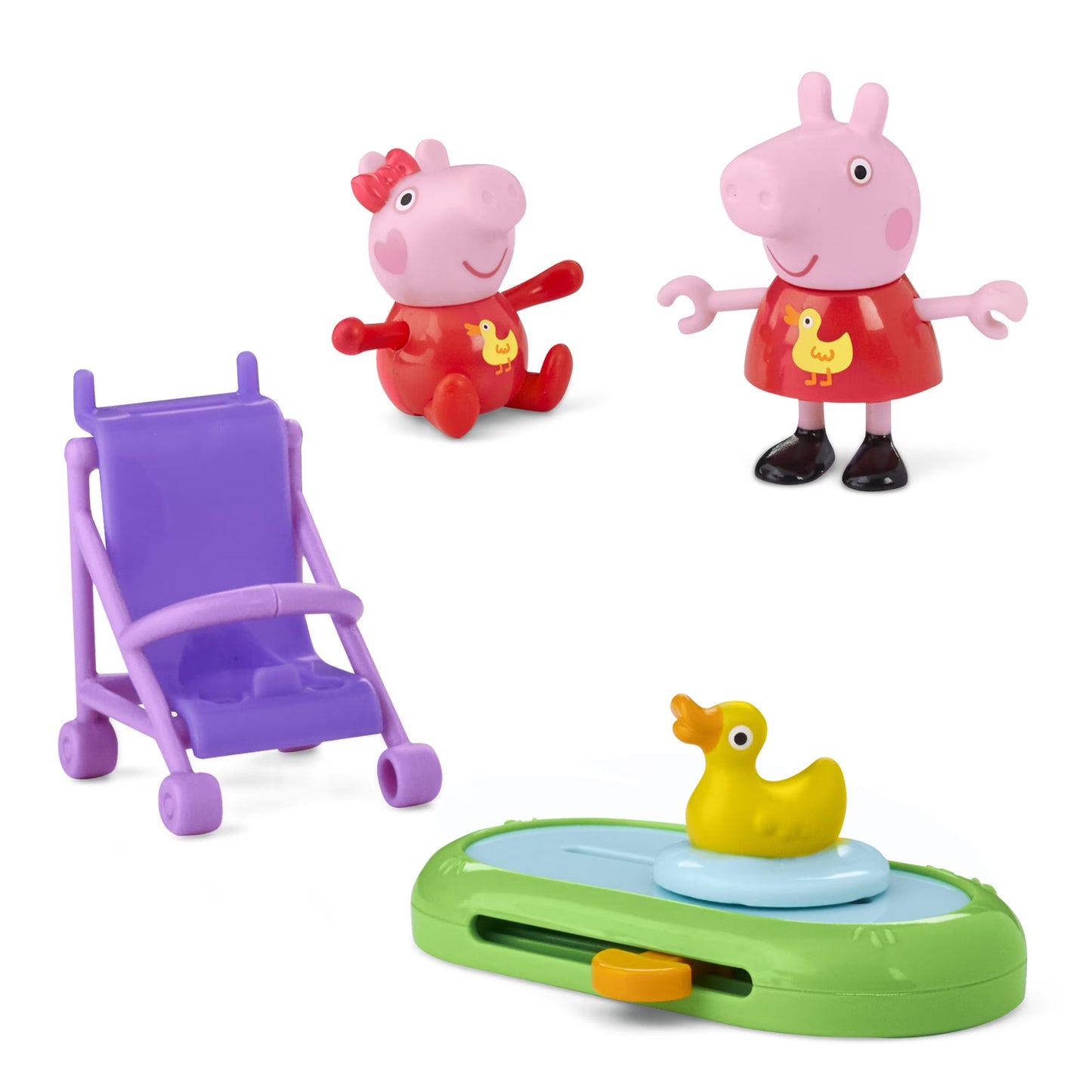 Peppa Pig Juguetes Peppa y Evie's Park Juego Divertido con 2 Figuras, Juguetes Preescolares, 3+