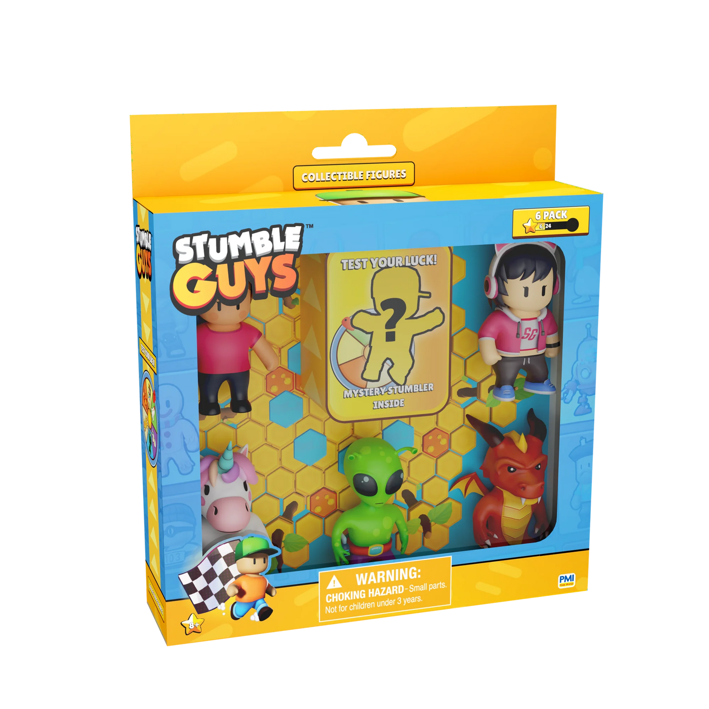 Caja de Lujo con 6 Figuras Coleccionables Oficiales de Stumble Guys