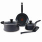 T-fal Iniciativas Nonstick Cookware Set, 6 Piezas, Ollas y Sartenes, Gris