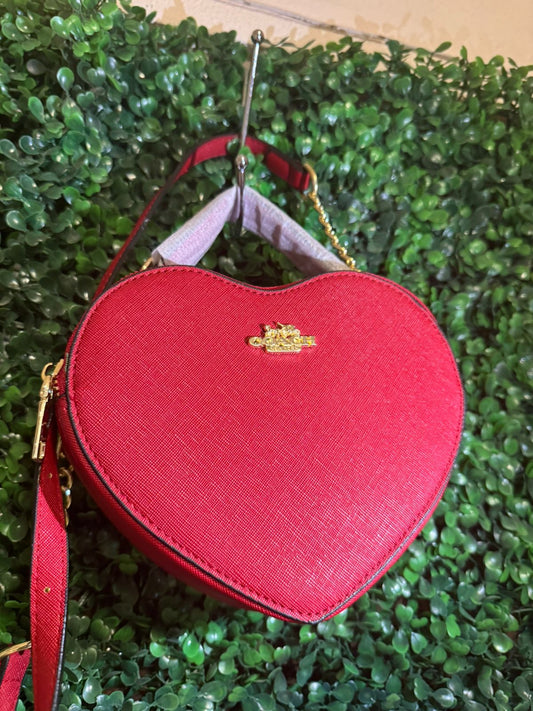 A BOLSA COACH CORAZON ROJO