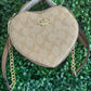 A BOLSA COACH CORAZON BEIGE
