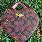 A BOLSA COACH CORAZON CAFE FLORES ROJAS