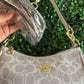 A BOLSA COACH GRIS BLANCO