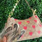 A BOLSA COACH CAFE CLARO CORAZONES ROSAS