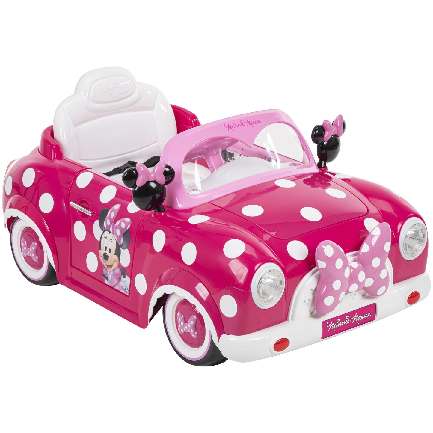 Auto de Paseo a Batería Huffy Disney Minnie Mouse de 6 V, para Niños a Partir de 3 Años - Rosa, una Unidad