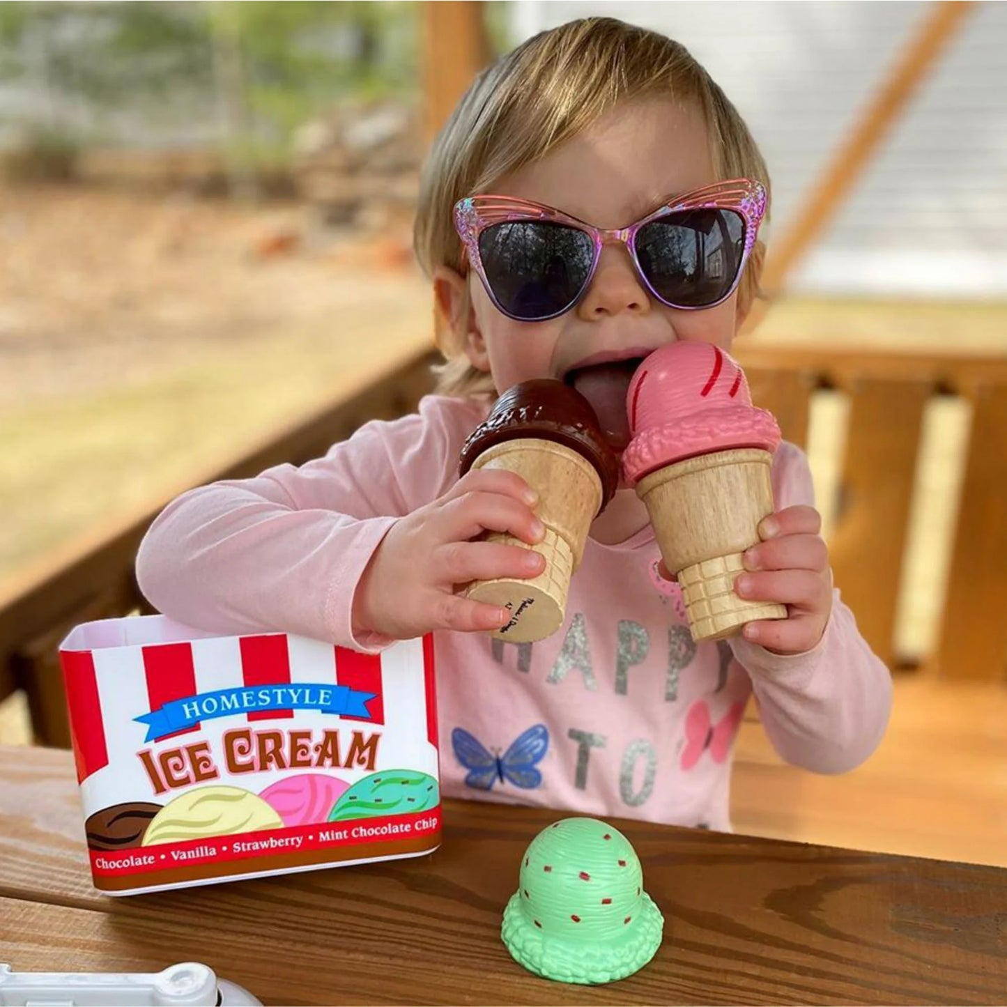 Melissa & Doug Scoop y Stack Set de Juego Magnético Ice Cream Cone, Materiales Multicolores -certificados Fsc