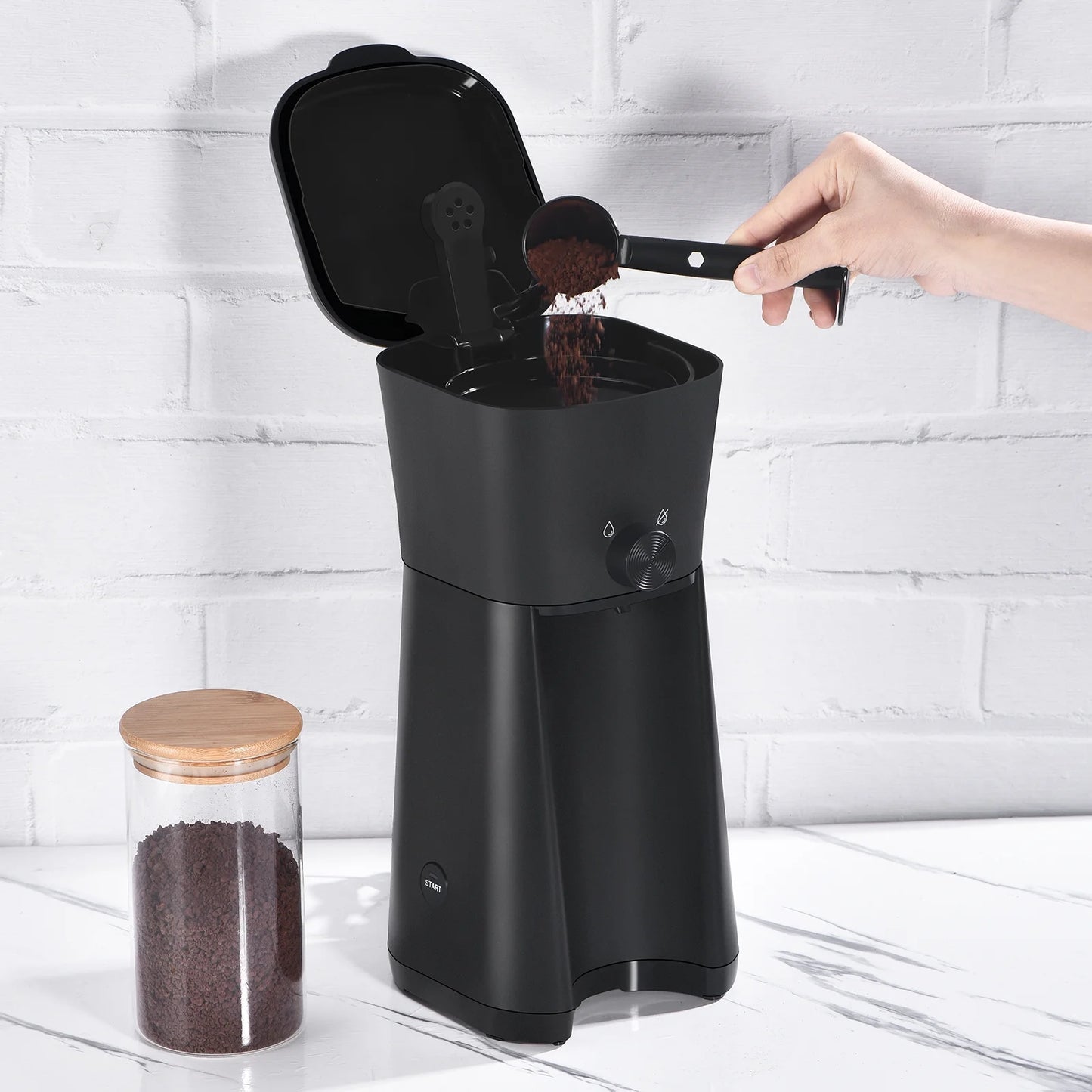 Mainstays Negro 20 Tazas Coffe Maker Helado Drip