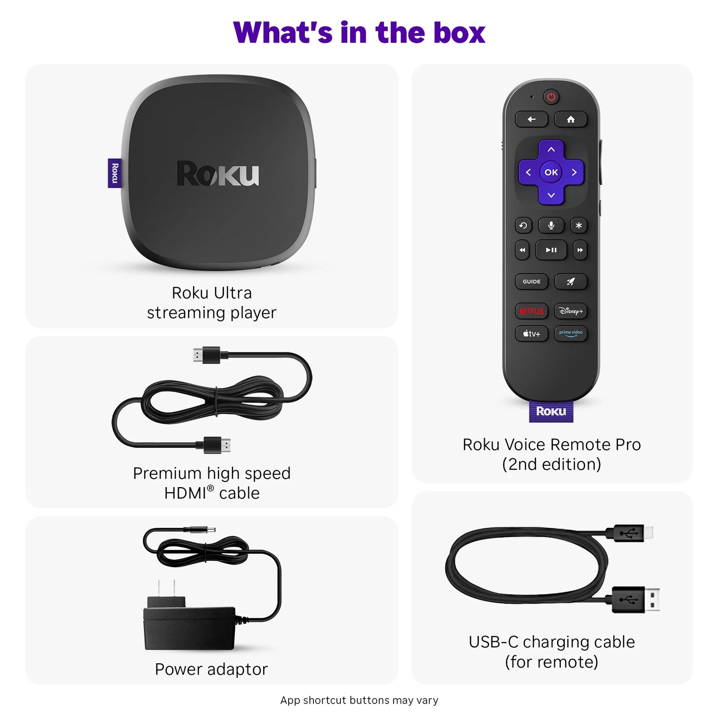 Roku Ultra 2024 Dispositivo de Transmisión 4K HDR10 Dolby Vision y Atmos  Control Remoto por Voz Retroiluminado Recargable  TV Gratuita y en Vivo