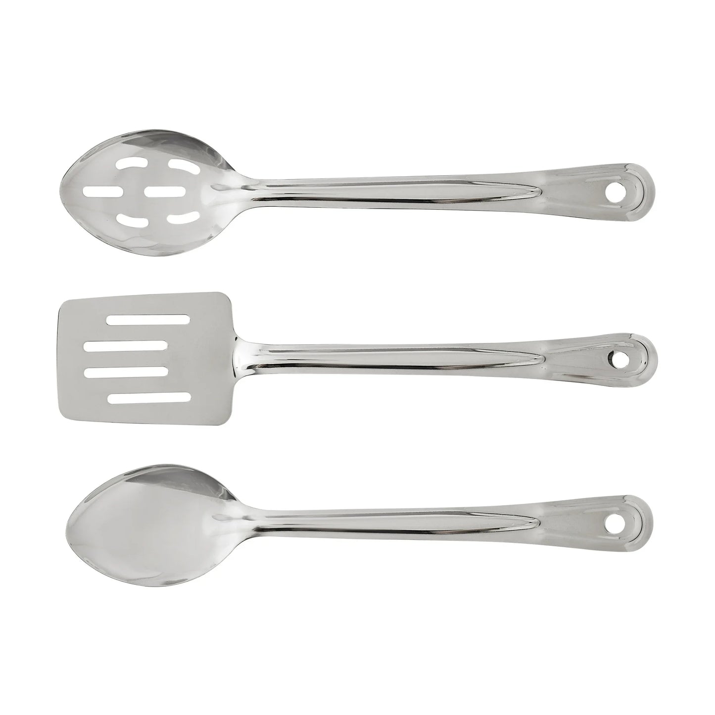 Mainstays Juego de Utensilios de Cocina y Sartenes de Acero Inoxidable Antiadherente de 10 Piezas