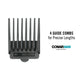 ConairMAN Kit de Corte de Pelo para Hombre de Corte Simple 10 Piezas