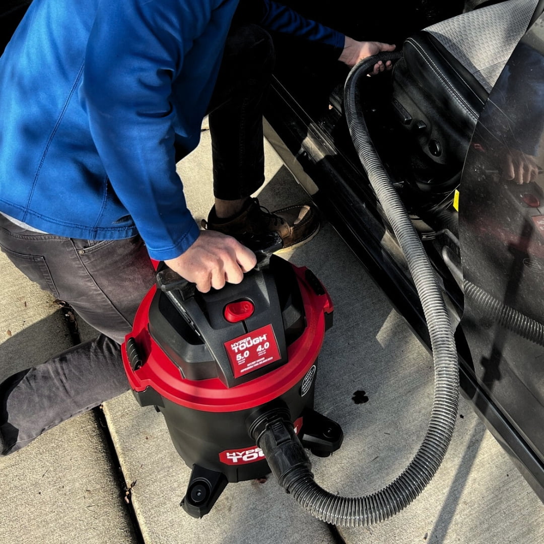 Hyper Tough Aspiradora Húmeda/seca de 5 Galones y 4 CV para Automóvil, Garaje, Hogar O Taller