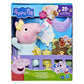 Peppa Pig Juega Oinks + Acurruca la Muñeca Interactiva Baby Evie con Accesorios, Más de 20 Sonidos, Más de 3