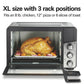 Hamilton Beach Easy View XL Horno Tostador con Freidora de Aire con Sure-crisp, 1750W, Capacidad para 6 Rebanadas, 31460