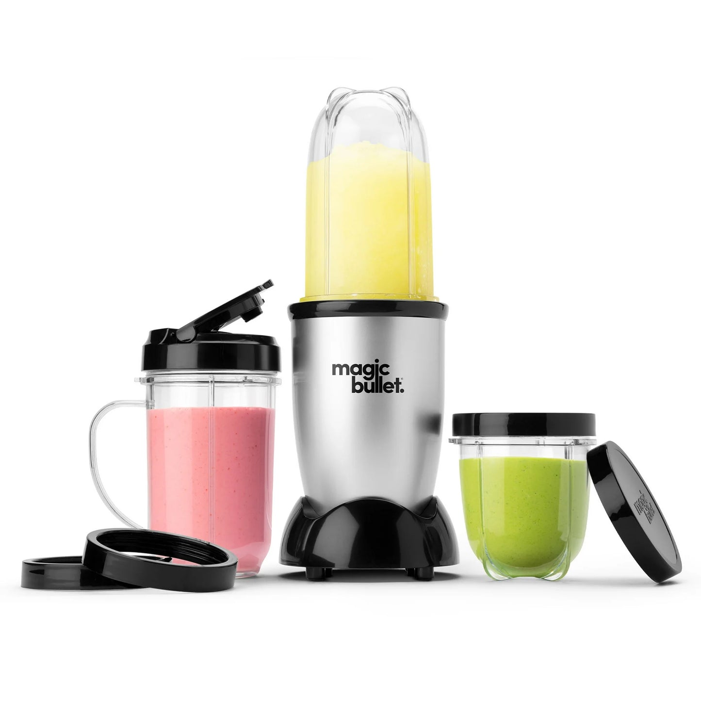 Magic Bullet Batidora Personal de 11 Piezas MBR-1101 – Plata / Negro