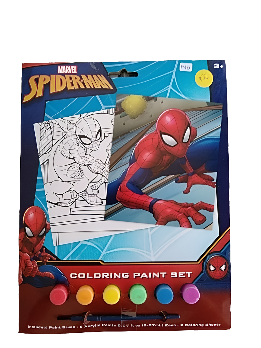 Spiderman color paint