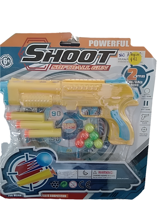 Shoot softball gun toy