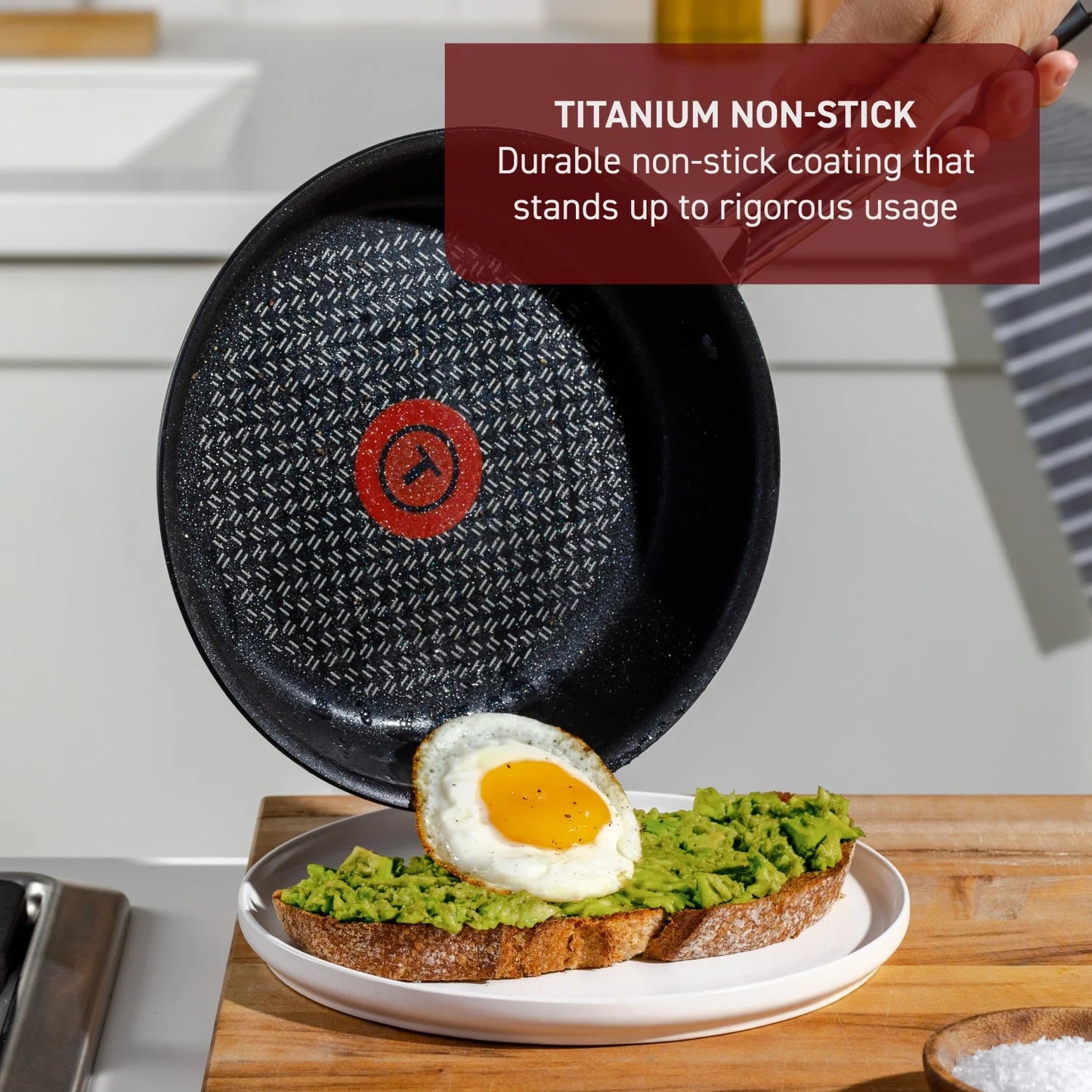 T-fal Cook & Strain Juego de Sartenes Antiadherentes de 2 Piezas, Sartenes de 10 y 11,5 Pulgadas, Negro