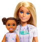 Barbie Muñeca de Dentista con Muñeca Rubia, Muñeca de 1 Niño, Muebles y Accesorios de Médico