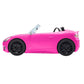 Barbie Auto de Juguete Convertible Rosa Brillante con Cinturones de Seguridad y Ruedas Giratorias (para 2 Muñecas), Juguete para 3 Años en Adelante