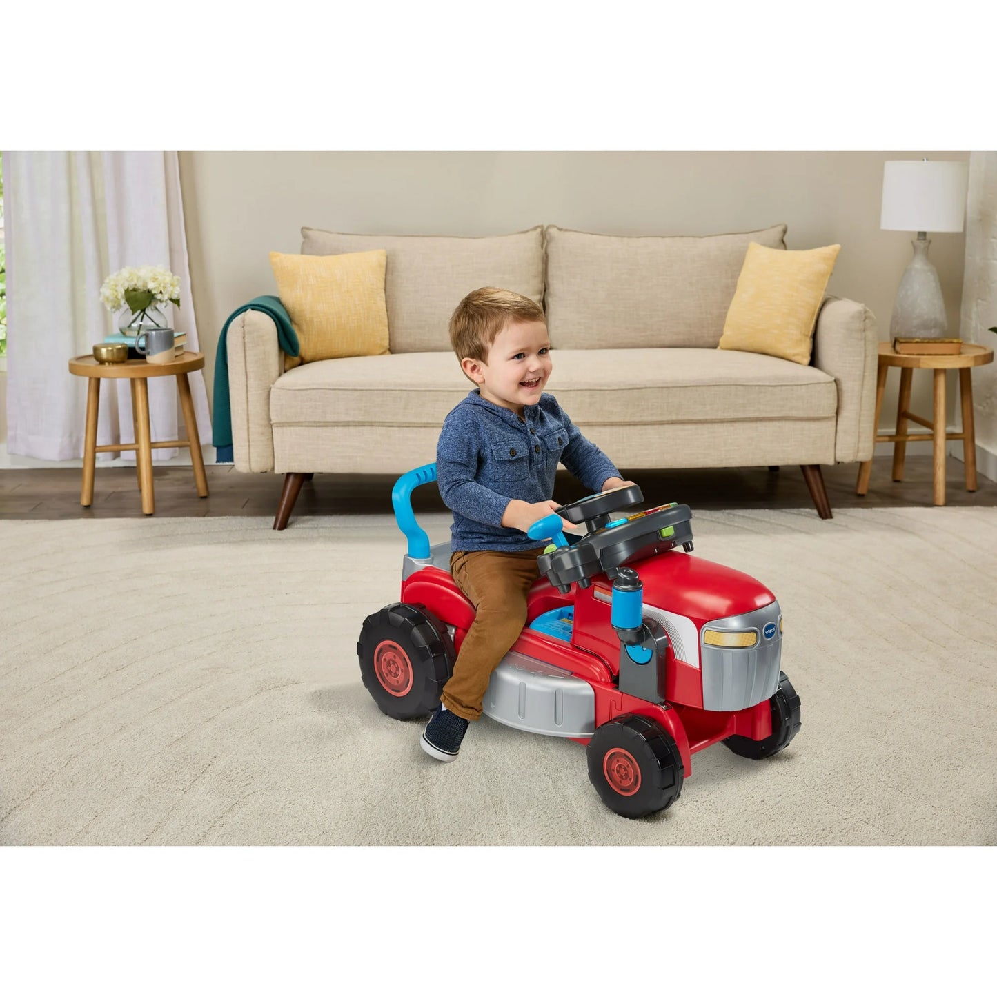 VTech Consigue Juguetes para Bebés y Niños Pequeños con Tractor y Cortacésped en Crecimiento