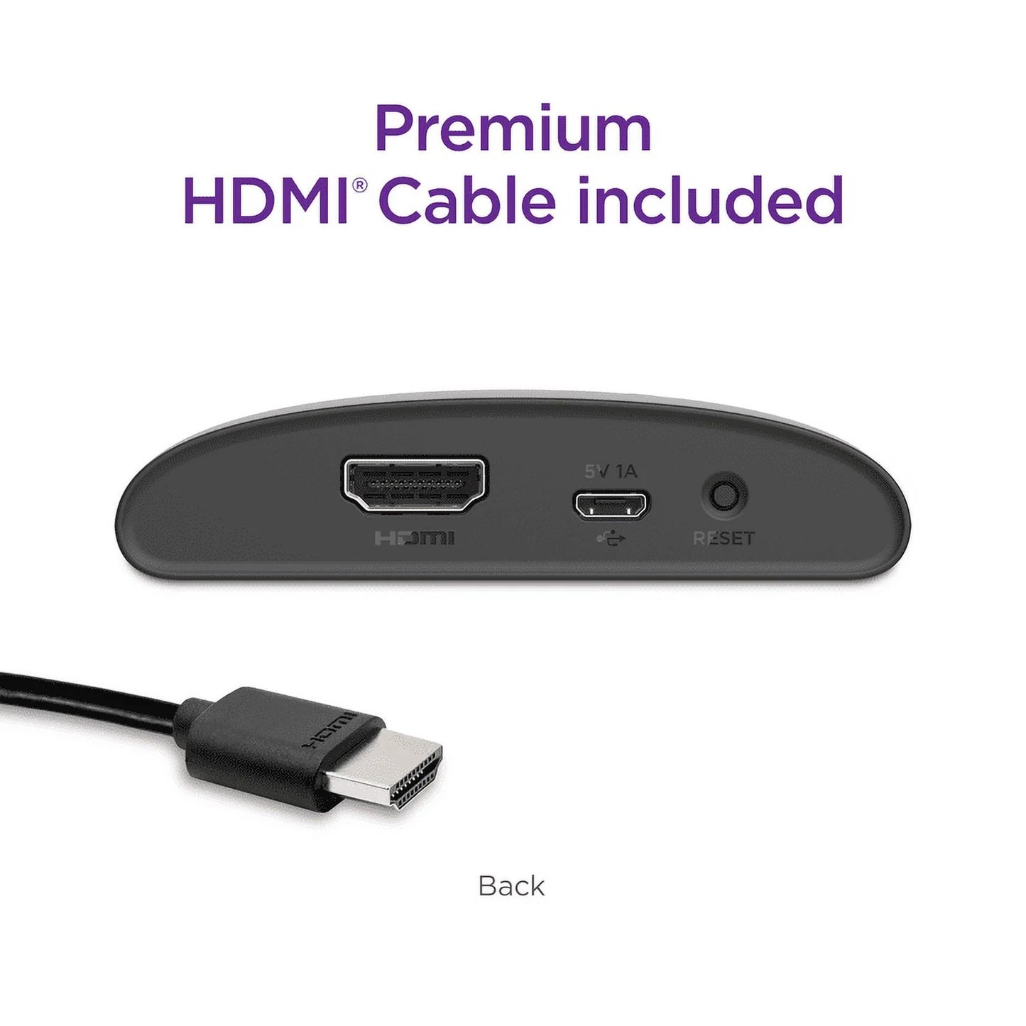 Roku Expreso 4K plus Reproductor de Streaming HD 4K HDR con Control Remoto por Voz Roku con Controles de Television