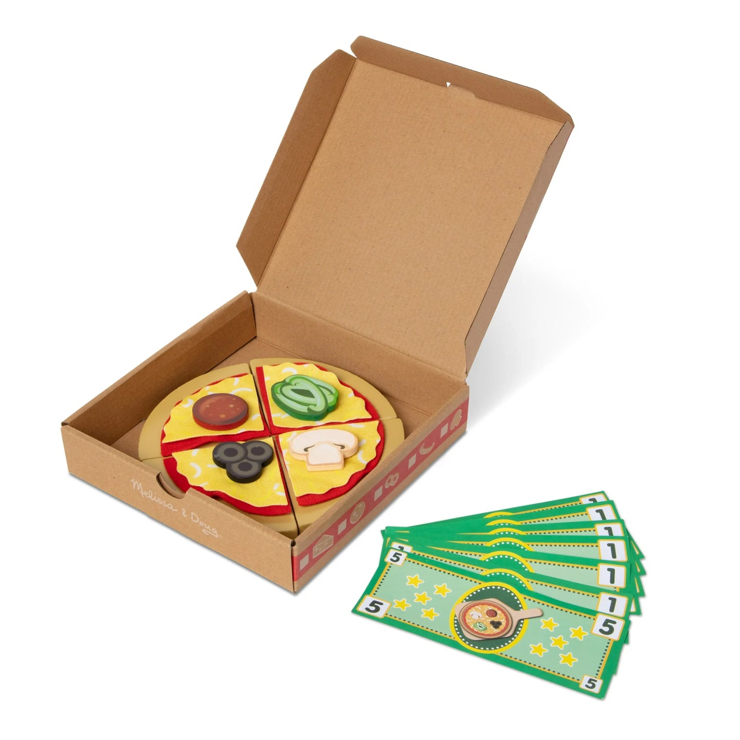 Melissa & Doug Parte Superior y Hornear Pizza de Madera Juego Contador (41 Pzas) - FSC Certificado