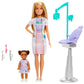 Barbie Muñeca de Dentista con Muñeca Rubia, Muñeca de 1 Niño, Muebles y Accesorios de Médico