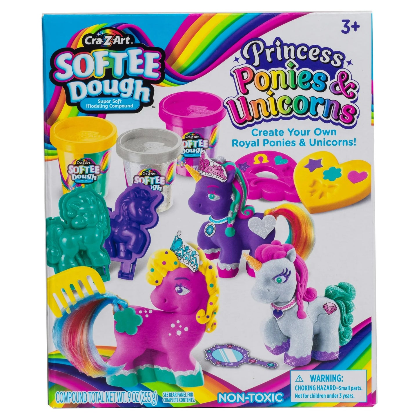 Softee Dough Cra-Z-Art Pony y Unicornio 1 Kit de Masa Multicolor, para Niños de 3 Años en Adelante