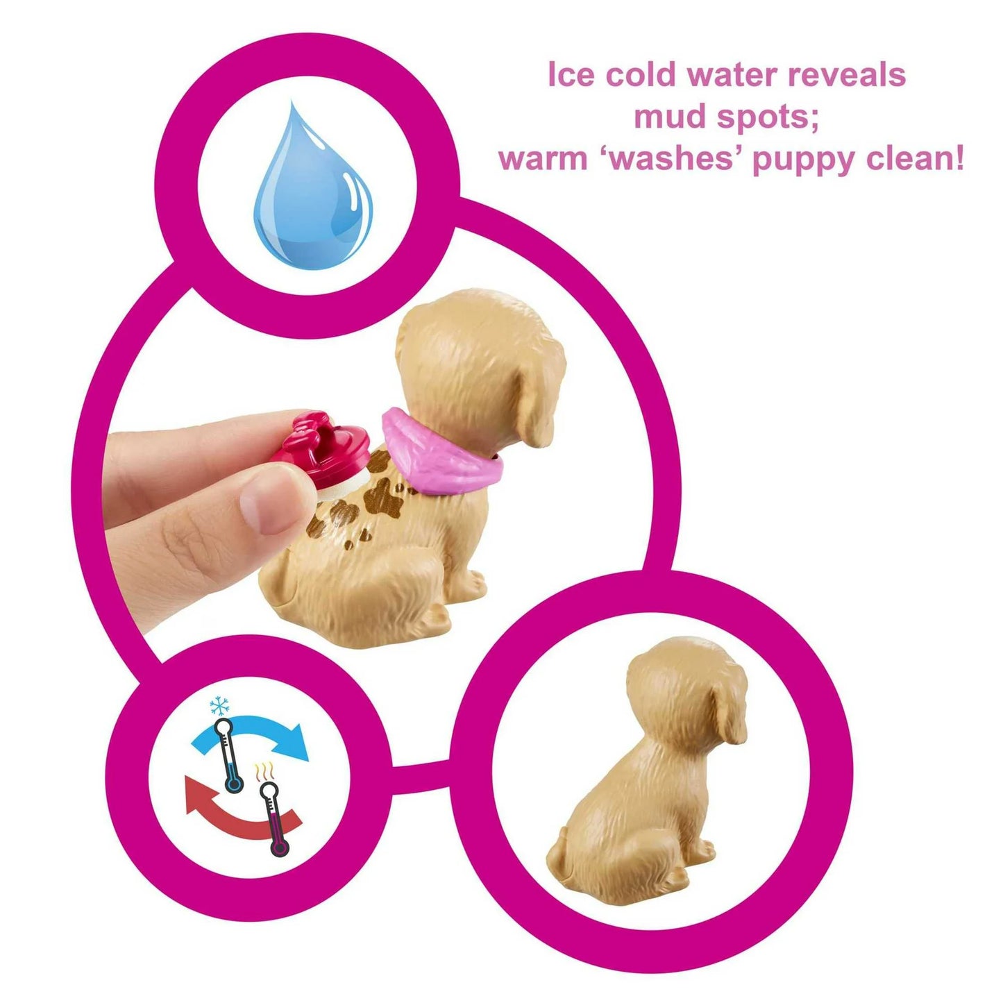 Barbie Juego Boutique de Muñecas y Mascotas con 4 Mascotas y Accesorios, para Niños de 3 a 7 Años