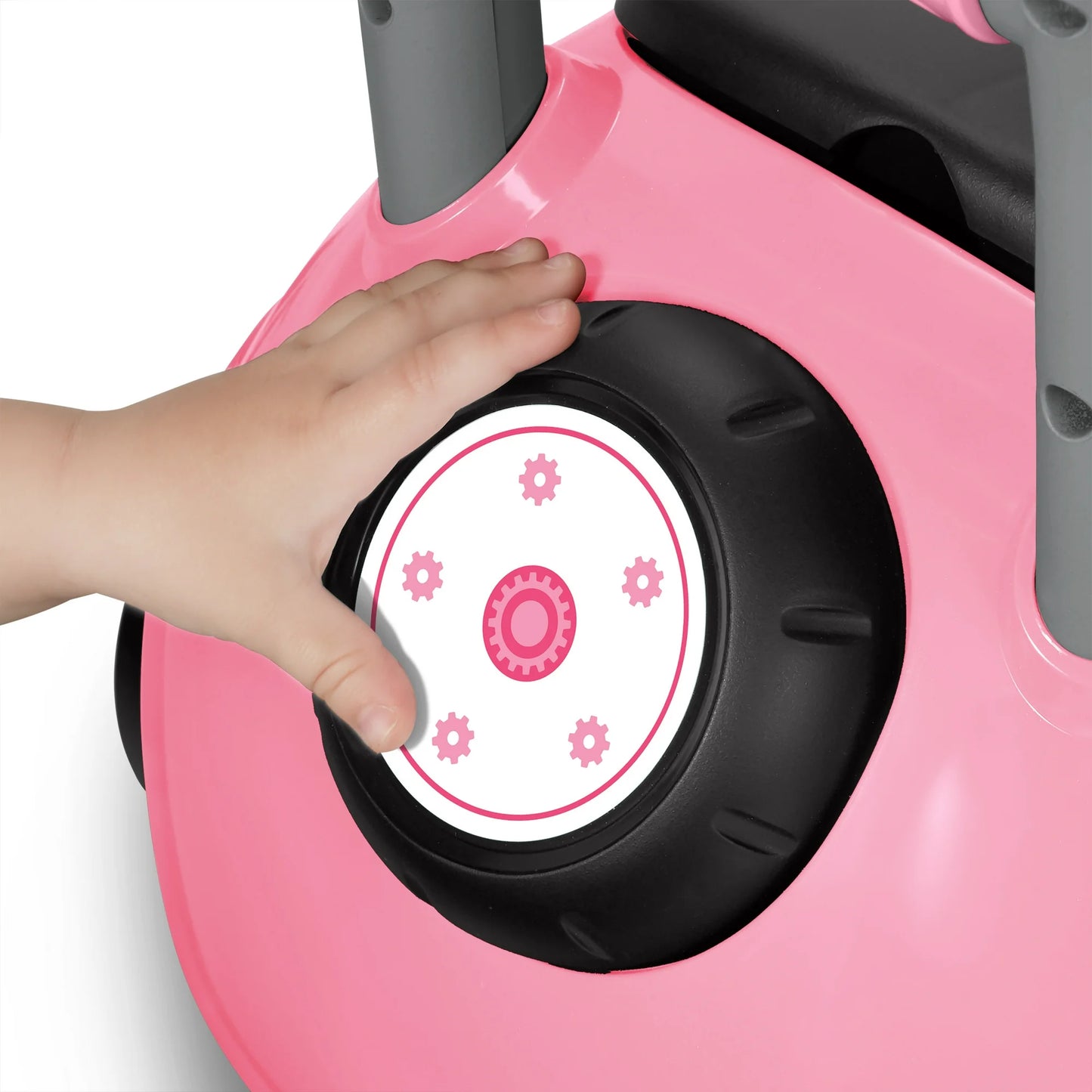 Radio Flyer Auto Creativo 3 en 1 Push Walker & Ride-on con Funciones Interactivas, Rosa