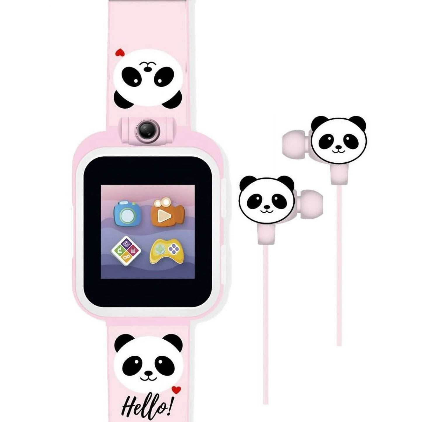 iTech Conjunto de Auriculares y Reloj Inteligente para Niñas Jóvenes - Panda Rosa 900225M-40-G13